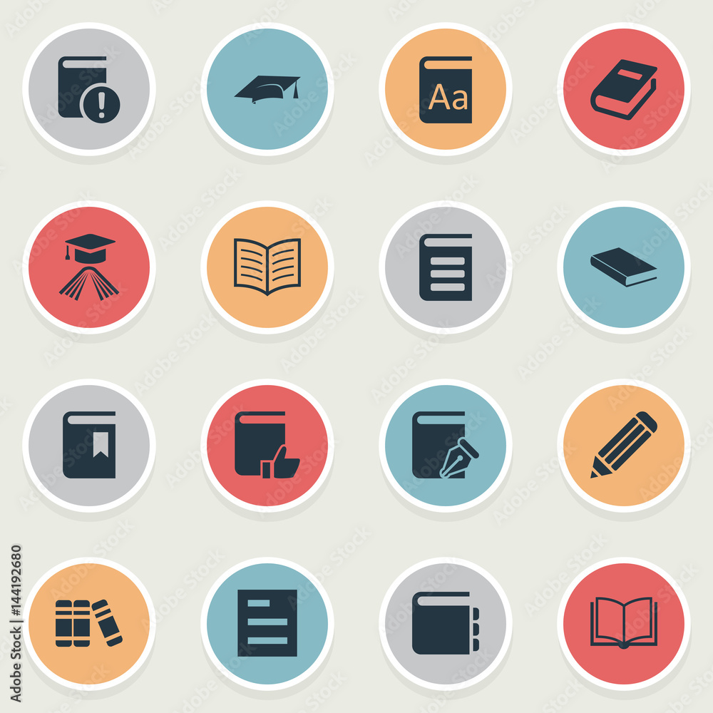 Vettoriale Stock Vector Illustration Set Of Simple Reading Icons