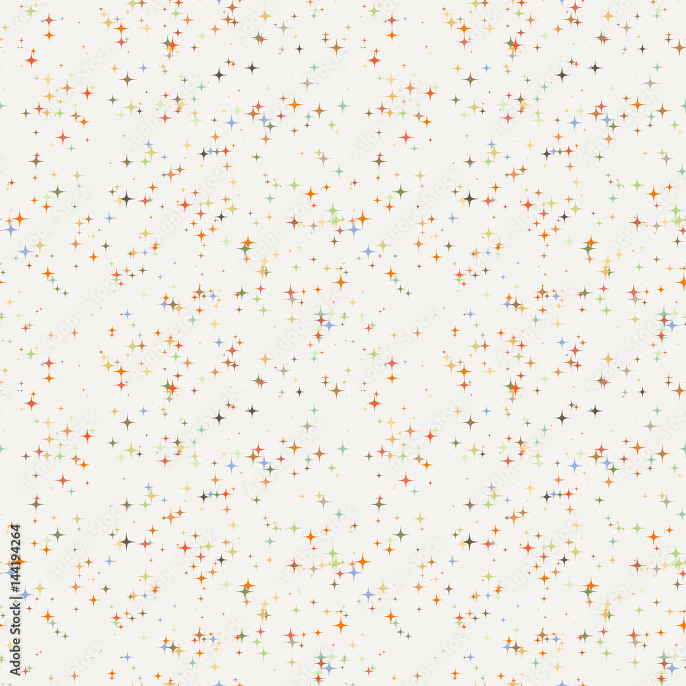 Seamless colorful chaotic star pattern. Seamless colorful chaotic star pattern.