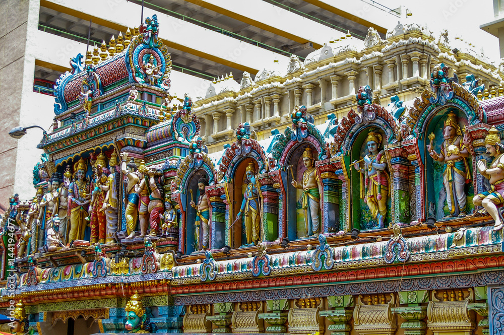 The Sri Krishnan Temple in Singapore is a beautiful Hindu on Waterloo Street