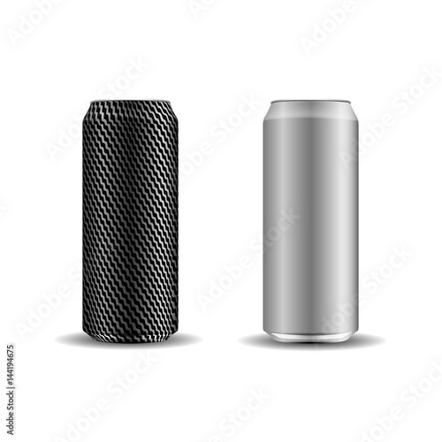 A set of realistic cans for your design.