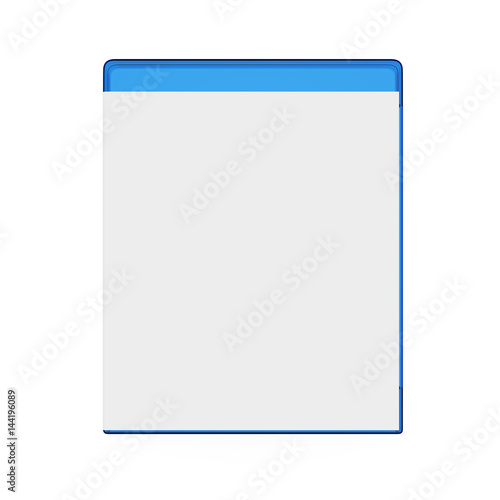 Blank Bluray Case Isolated