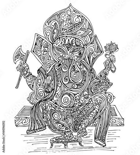 Lord ganesh (line)