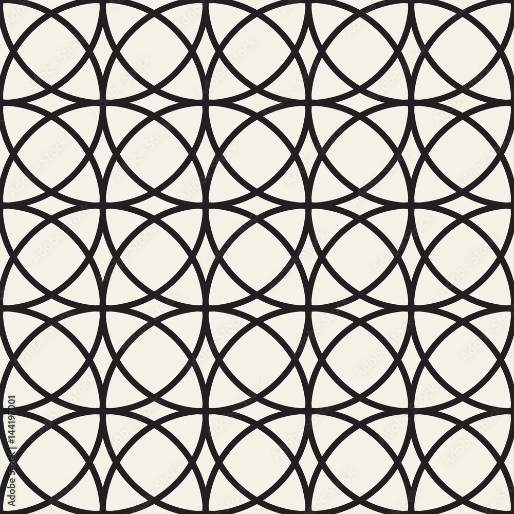 Naklejka premium Vector Seamless Pattern. Abstract Geometric Background Design. Stylish Lattice Texture 