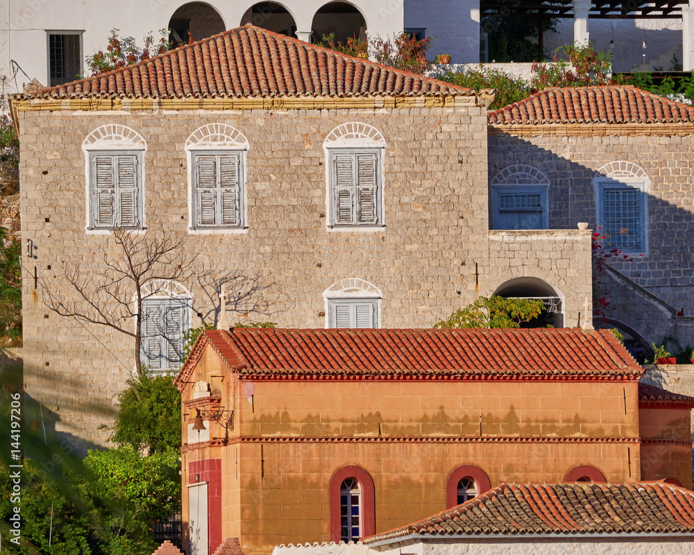 Obraz premium orthodox church, Hydra island, Greece