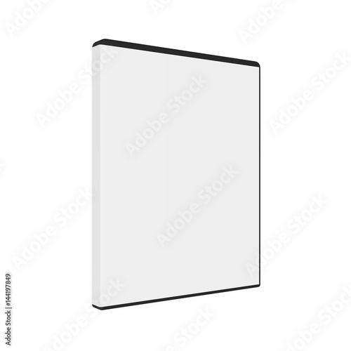 Canvas Print Blank DVD Case Isolated