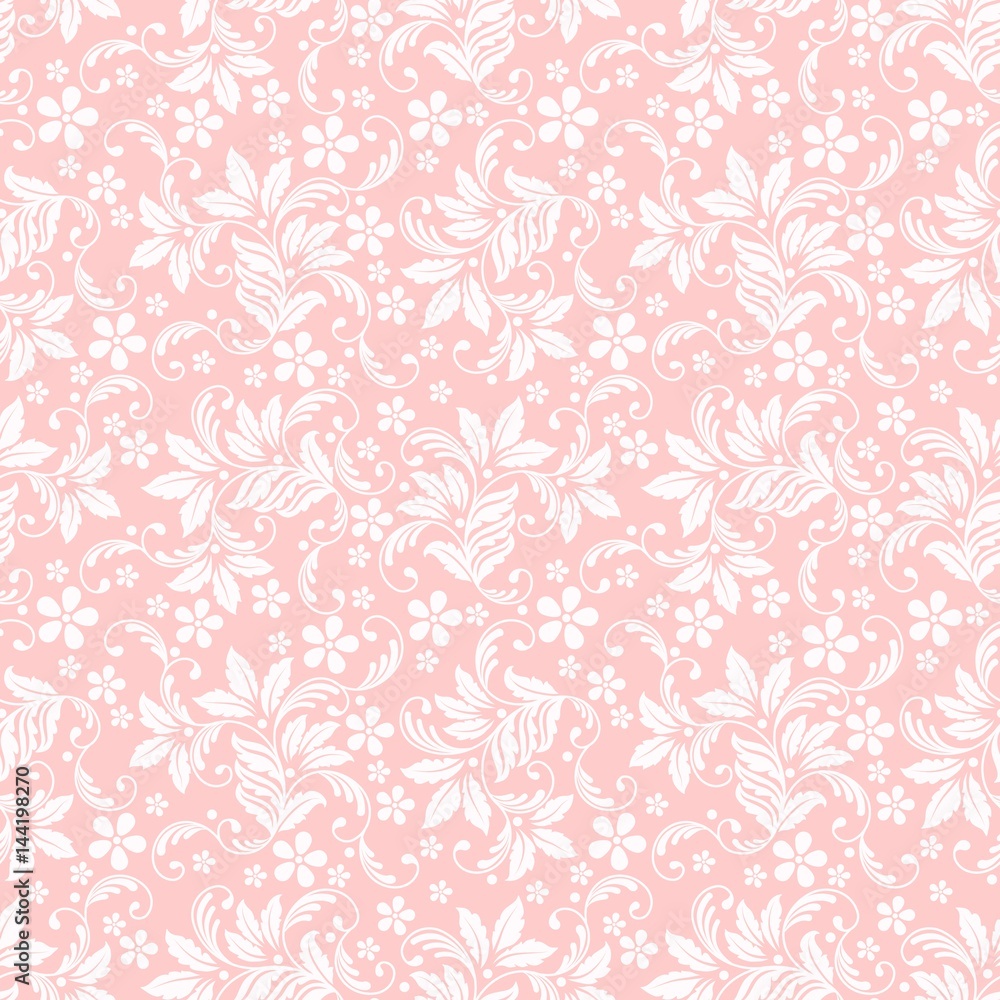 Vector flower seamless pattern background. Elegant texture for backgrounds. Classical luxury old fashioned floral ornament, seamless texture for wallpapers, textile, wrapping. Vector flower seamless pattern background. Elegant texture for backgrounds. Classical luxury old fashioned floral ornament, seamless texture for wallpapers, textile, wrapping.