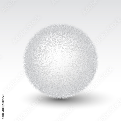 Vector fur pompon