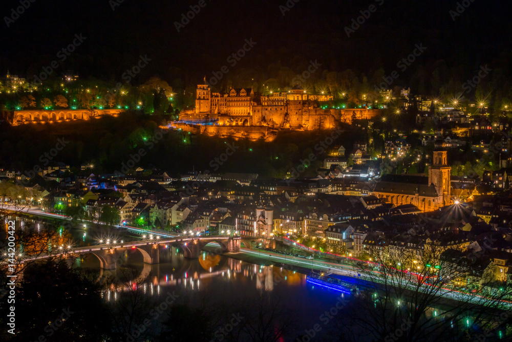 Heidelberg bei Nacht - Heidelberg at night