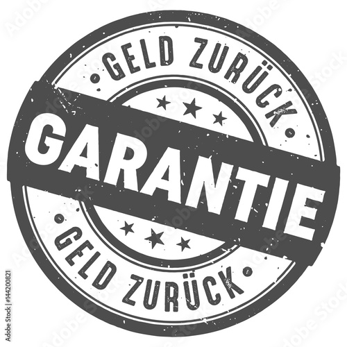 Runder Geld Zurück Garantie Stempel