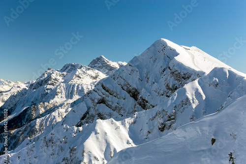 Aibga Ridge. Mountain Kamennyy stolb. 2509m. Sochi, Russia