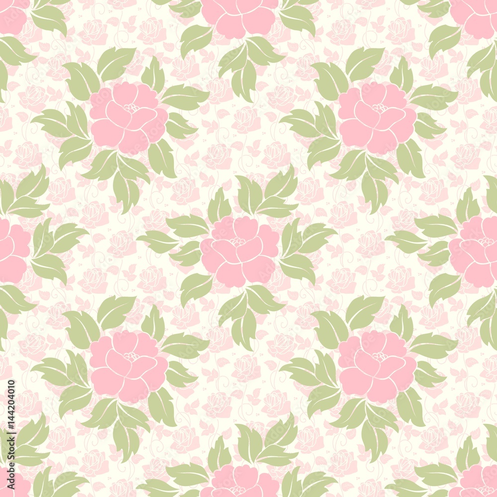 Vector flower seamless pattern background. Elegant texture for backgrounds. Classical luxury old fashioned floral ornament, seamless texture for wallpapers, textile, wrapping. Vector flower seamless pattern background. Elegant texture for backgrounds. Classical luxury old fashioned floral ornament, seamless texture for wallpapers, textile, wrapping.