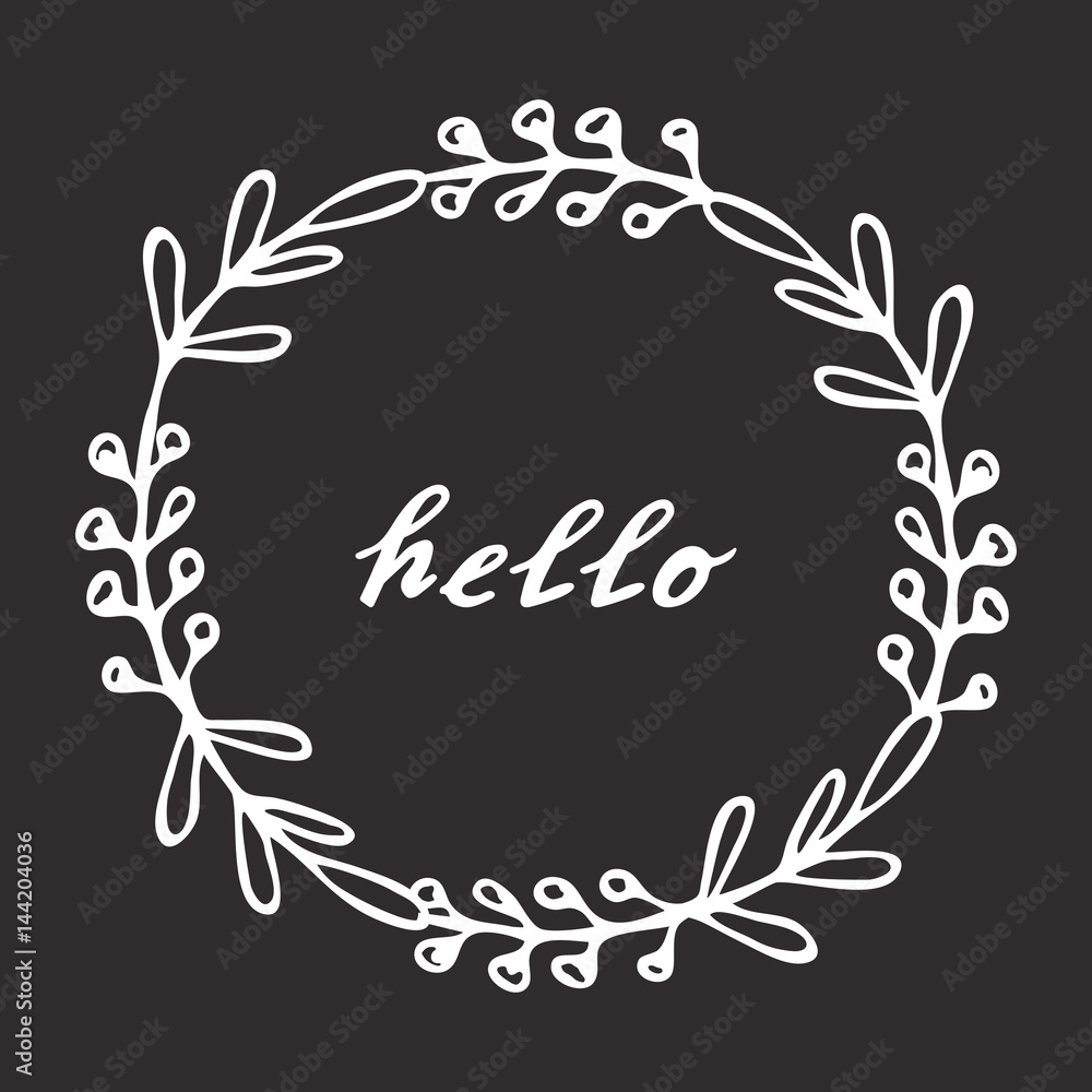 hello hand drawn lettering. hello hand drawn lettering.