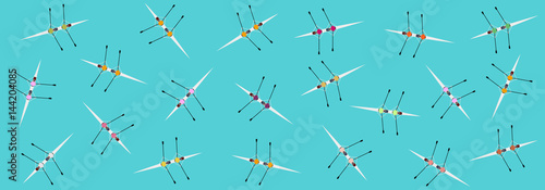 Color vector. Color background with kayaking. Endless texture can be used for wallpaper, textile pattern, pattern fills, web page background, surface textures.