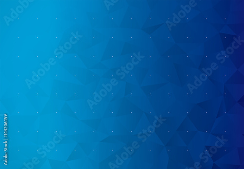 背景　ビジネス　イメージ　ローポリゴン（ブルー）