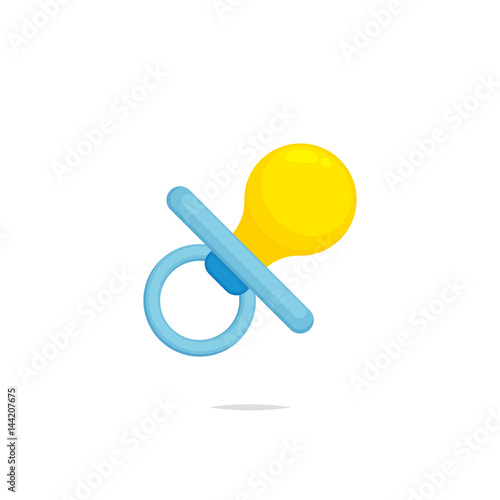 Pacifier vector isolated