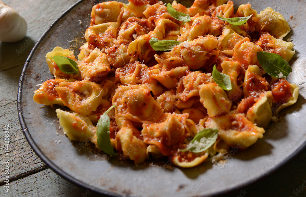 Ravioli with tomato sauce Ravioli with tomato sauce
