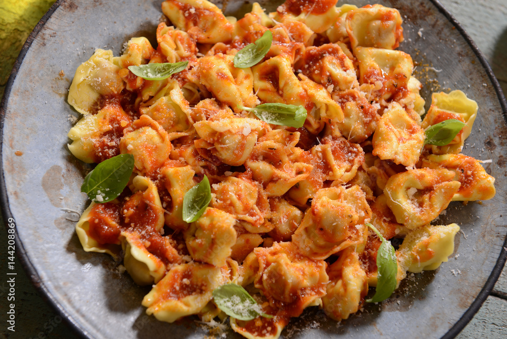 Ravioli with tomato sauce Ravioli with tomato sauce