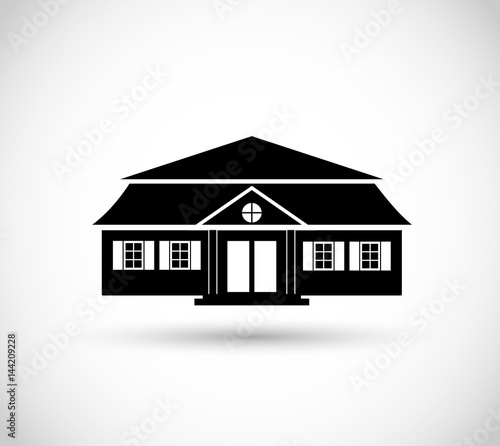 Polish Manor House icon vector