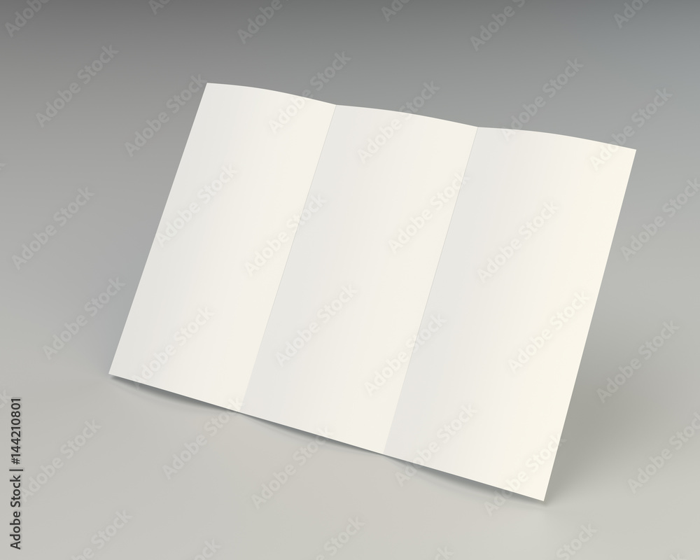 Folded white paper page sheet texture. 3d rendering. Folded white paper page sheet texture. 3d rendering.