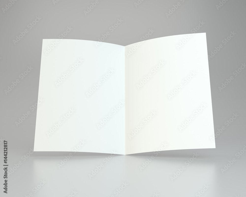 close up of a crumpled unfolded paper on gray background. 3d rendering. close up of a crumpled unfolded paper on gray background. 3d rendering.