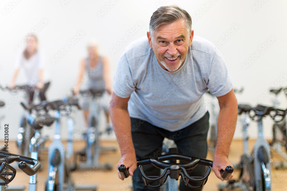 Mature man in health club
Mature man in health club