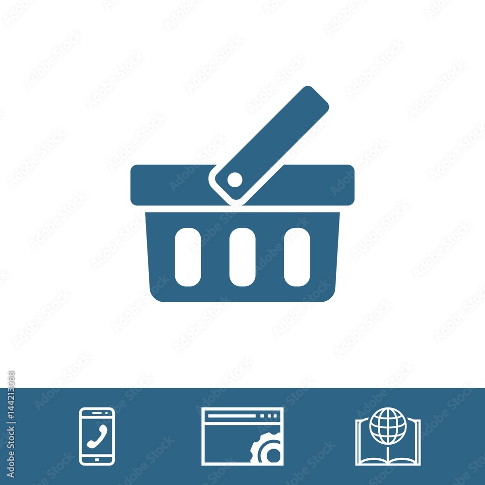 bascet icon stock vector illustration flat design bascet icon stock vector illustration flat design