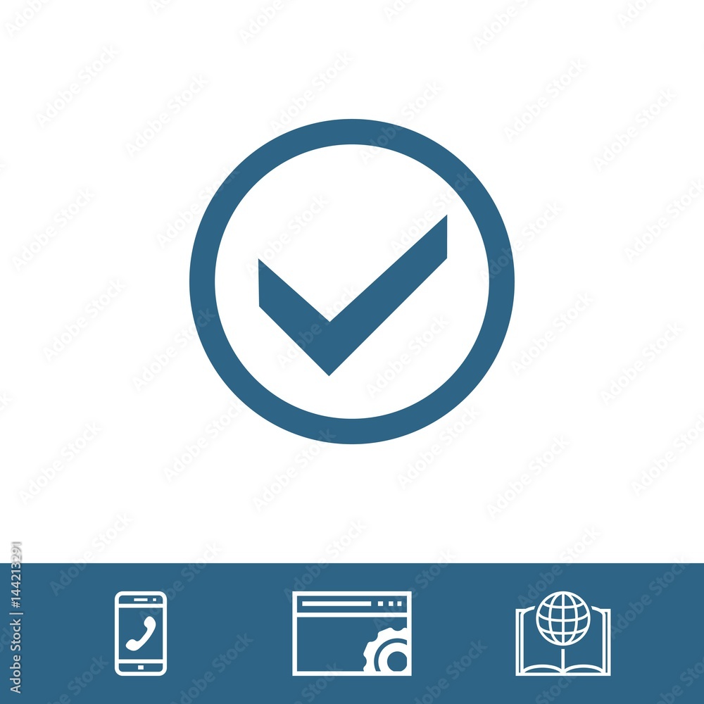 check icon stock vector illustration flat design check icon stock vector illustration flat design