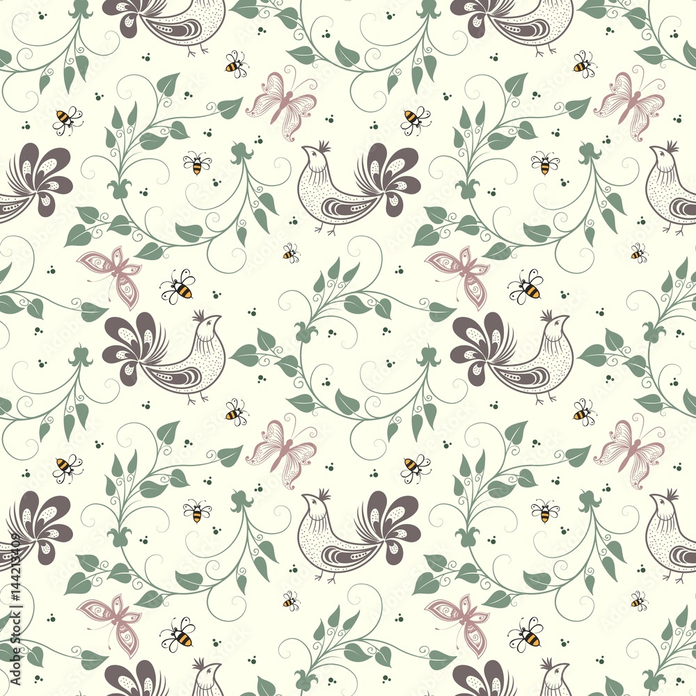 Vector flower seamless pattern background. Elegant texture for backgrounds. Classical luxury old fashioned floral ornament, seamless texture for wallpapers, textile, wrapping. Vector flower seamless pattern background. Elegant texture for backgrounds. Classical luxury old fashioned floral ornament, seamless texture for wallpapers, textile, wrapping.