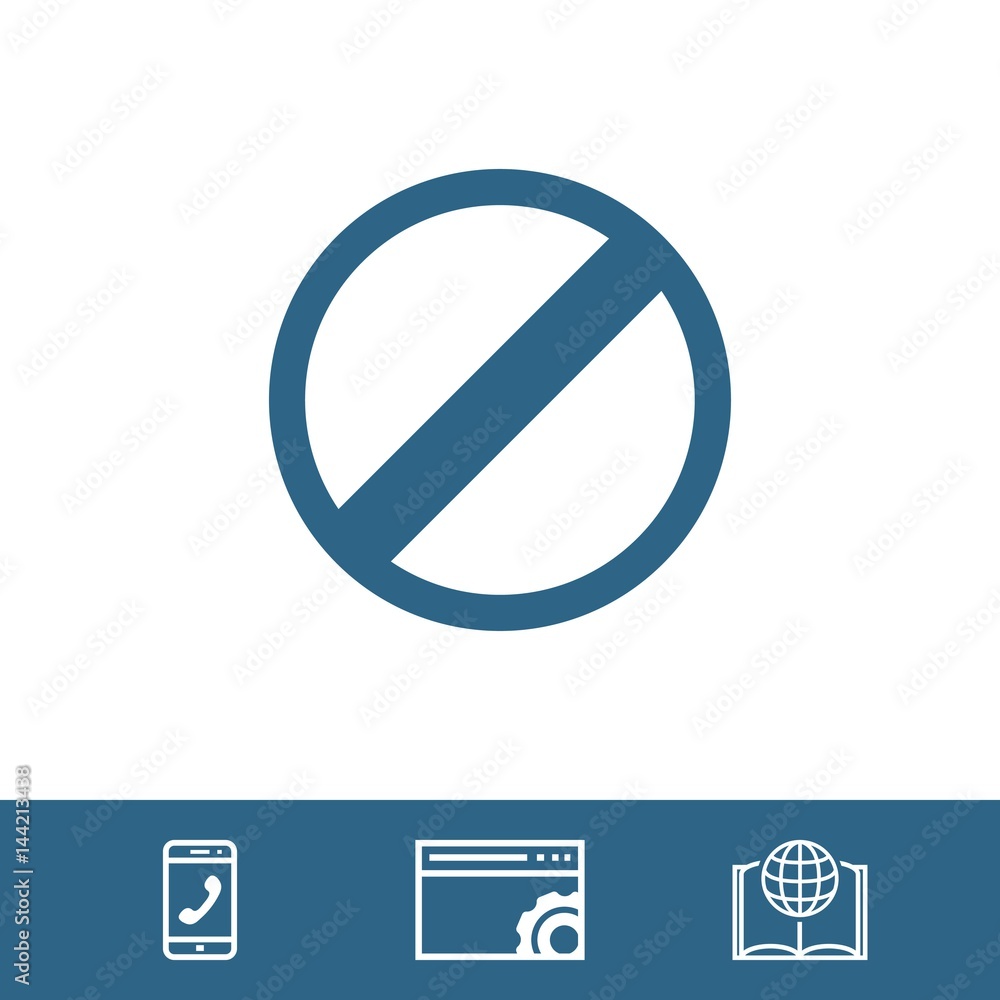 rescricted icon stock vector illustration flat design rescricted icon stock vector illustration flat design