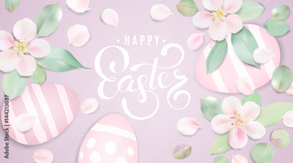 Easter Background with eggs Easter Background with eggs