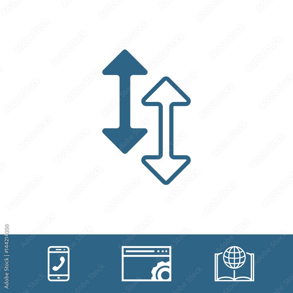 arrow icon stock vector illustration flat design arrow icon stock vector illustration flat design