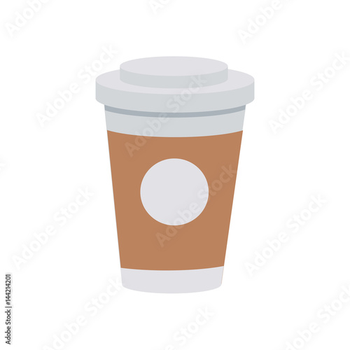 Takeaway Coffee Cup with Lid Graphic Modern Icon