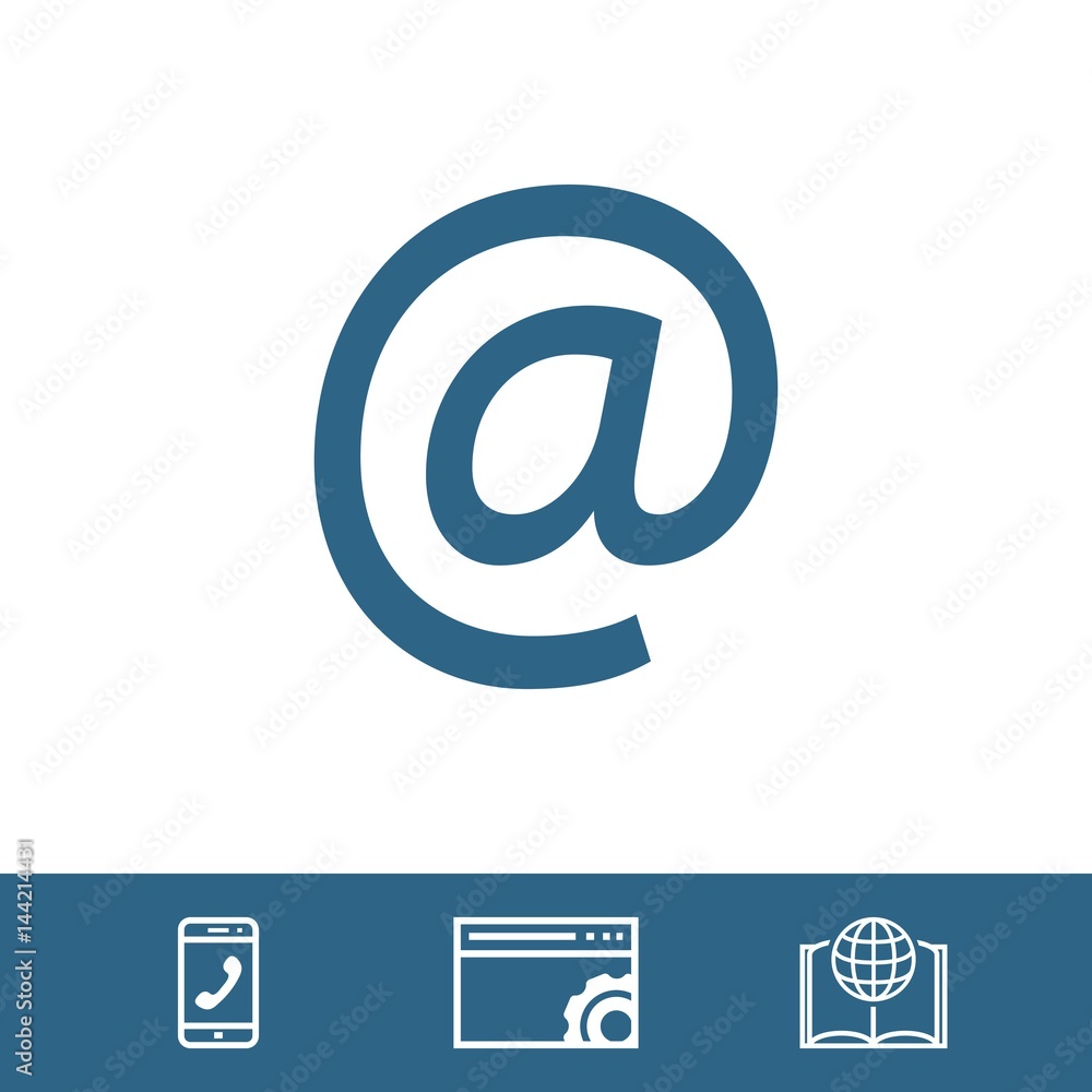 email icon stock vector illustration flat design email icon stock vector illustration flat design