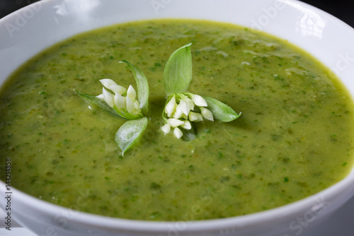 Wild garlic soup photo