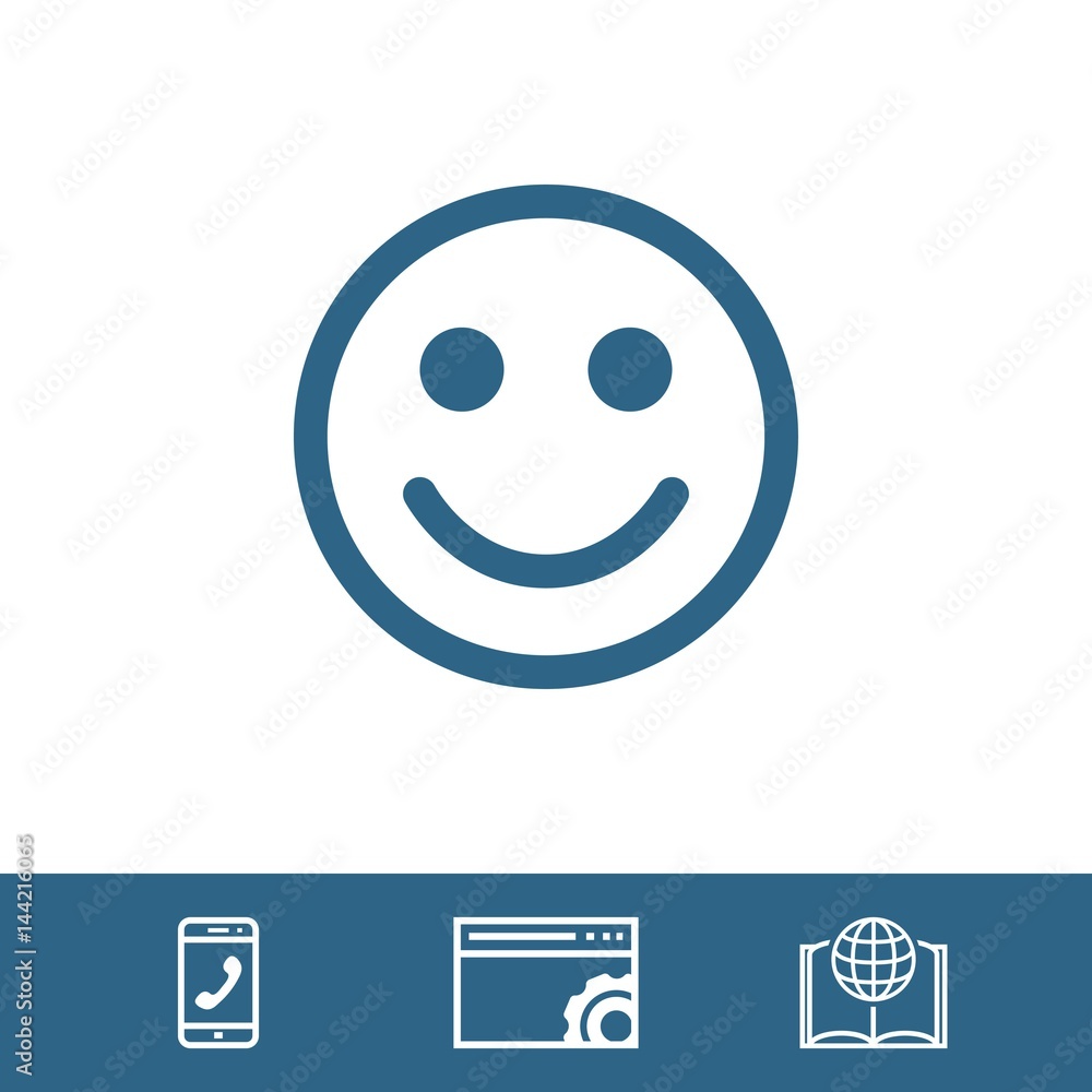 Smile icon stock vector illustration flat design Smile icon stock vector illustration flat design