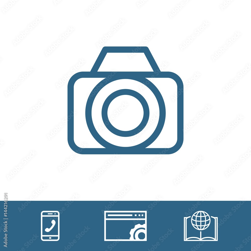 camera icon stock vector illustration flat design camera icon stock vector illustration flat design