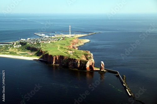 Aerial View of the Island of Heligoland  photo