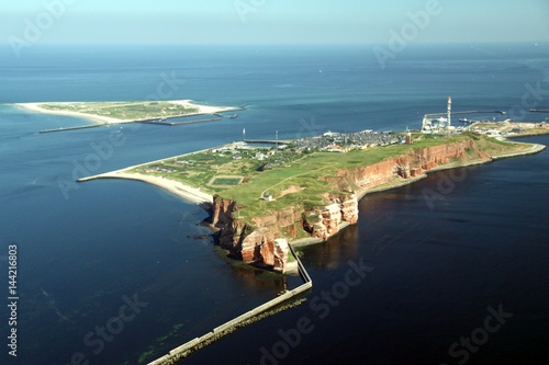 Aerial View of the Island of Heligoland 