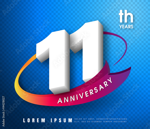 Anniversary emblems 1 anniversary template design