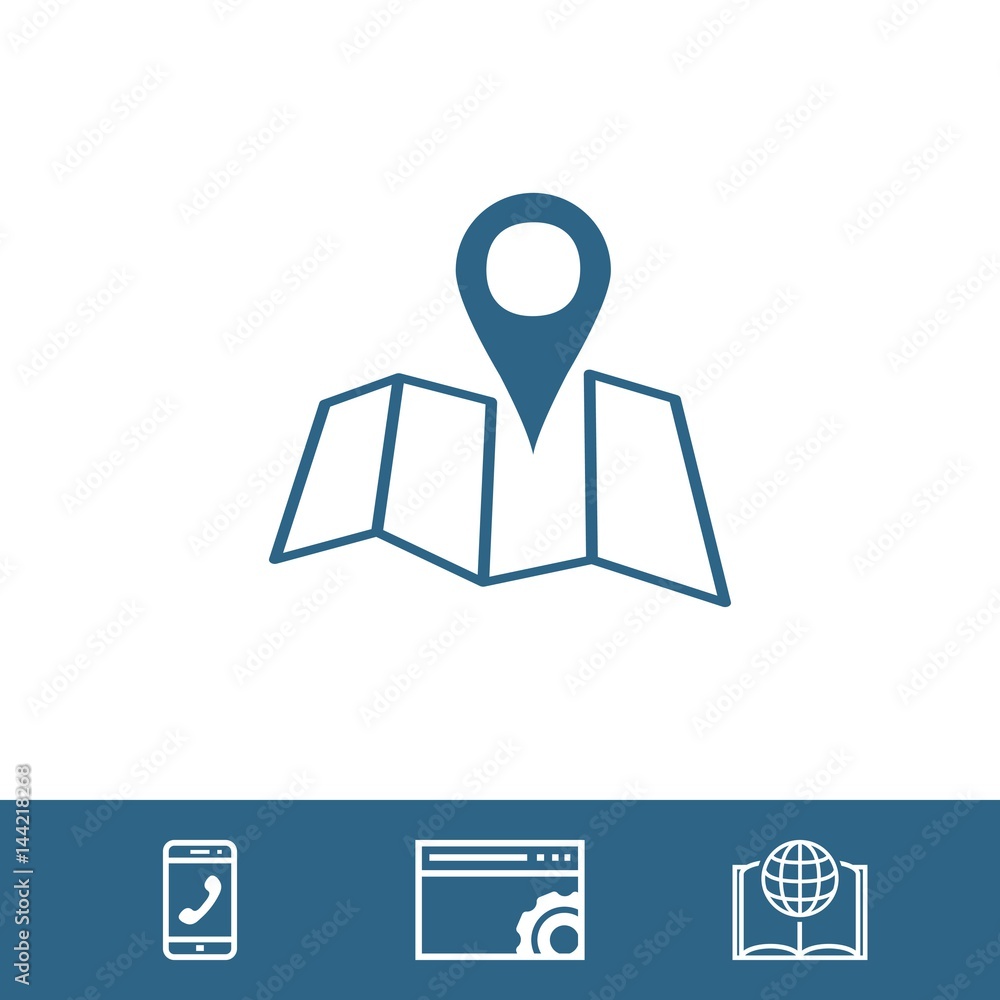 navigation icon stock vector illustration flat design navigation icon stock vector illustration flat design