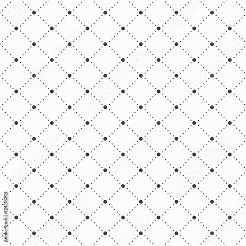 Vector pattern, dotted diamond shape decorate with circle at center. pattern is on swatches panel