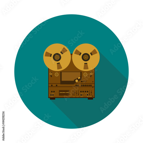 flat icon of a tape recorder
