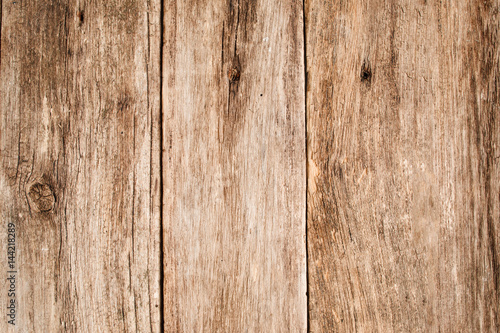 Light wooden table texture free space. Close up of shabby wooden background with vertical position of planks, grungy rustic backdrop