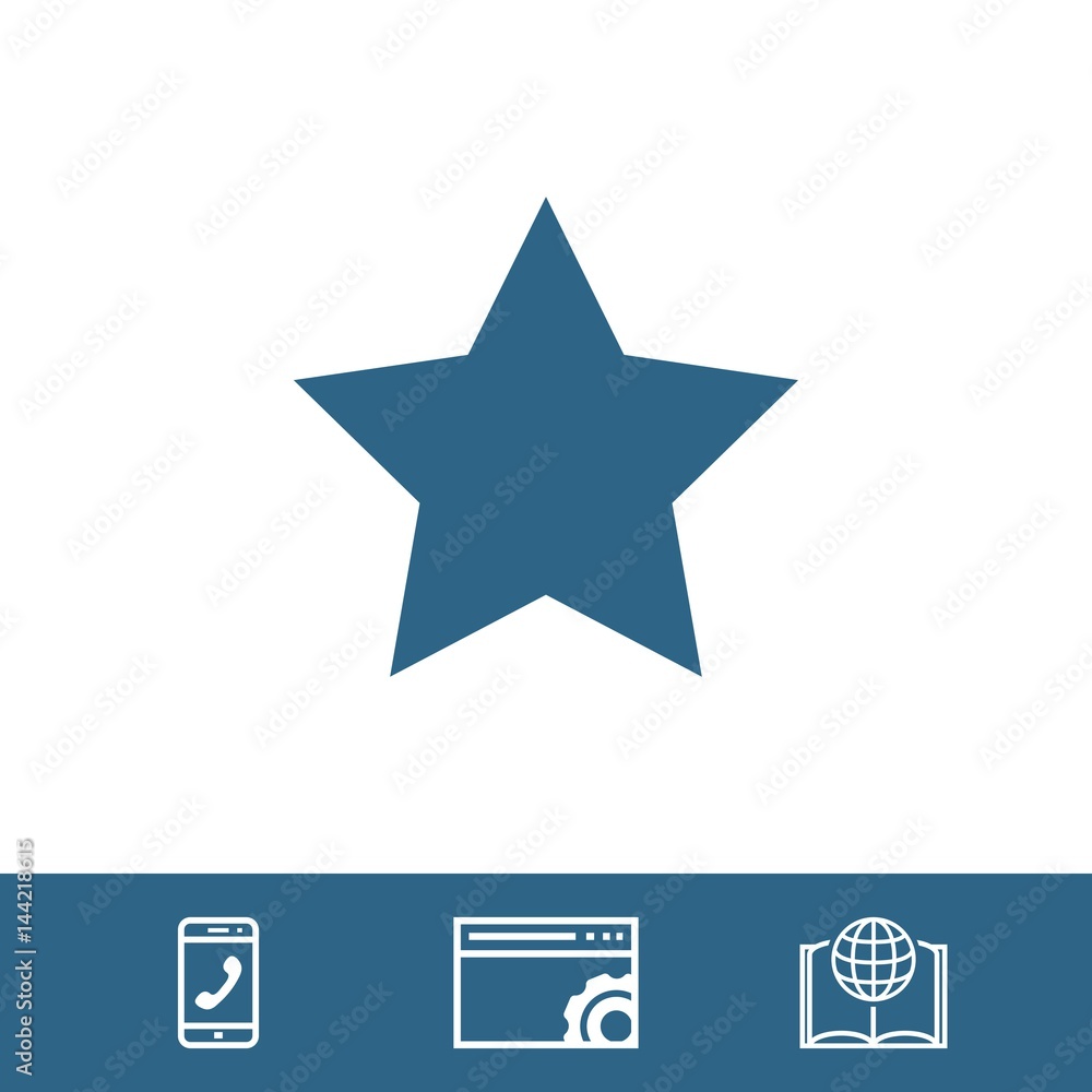 star icon stock vector illustration flat design star icon stock vector illustration flat design