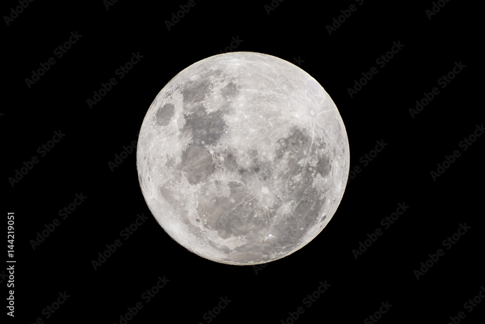 Obraz premium Full moon at largest also called supermoon