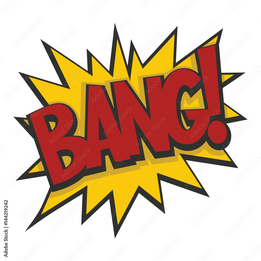 Fototapeta premium Comic cartoon booble cloud speech isolated on white background