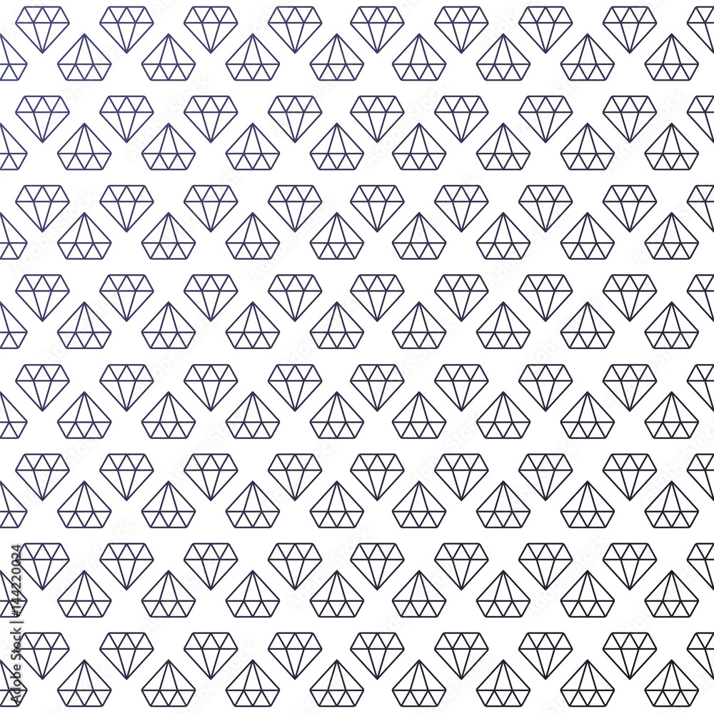 Vector Beautiful Minimalism Seamless Diamond Pattern On White Background Vector Beautiful Minimalism Seamless Diamond Pattern On White Background