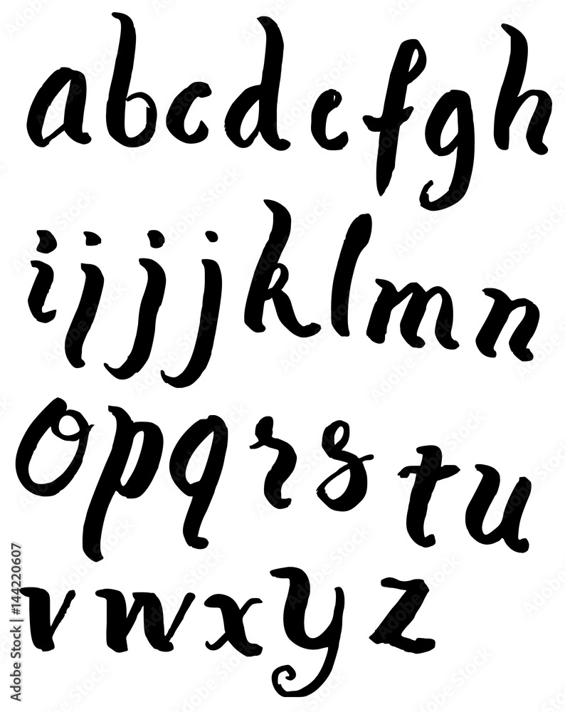 Hand drawn alphabet letters Vector eps10 Hand drawn alphabet letters Vector eps10