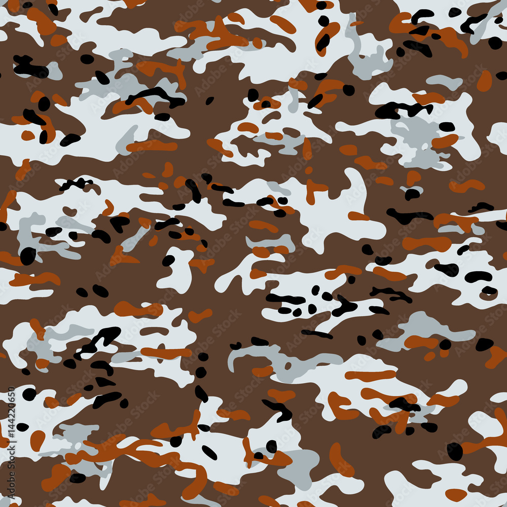 Modern Multiterrain Multicam Camouflage seamless patterns. Military background and texture. Vector Illustration. Modern Multiterrain Multicam Camouflage seamless patterns. Military background and texture. Vector Illustration.