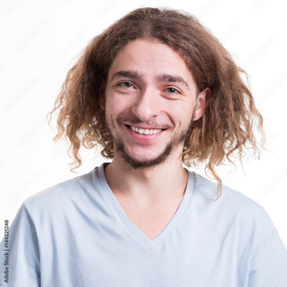 Smiling cheerful man with happy facial expression Smiling cheerful man with happy facial expression